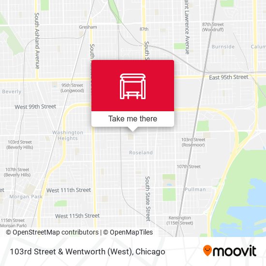 103rd Street & Wentworth (West) map