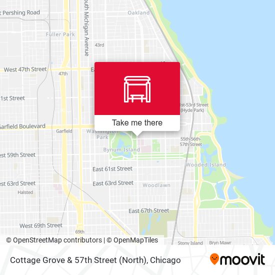 Cottage Grove & 57th Street (North) map