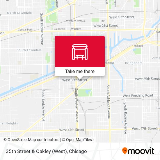 35th Street & Oakley (West) map