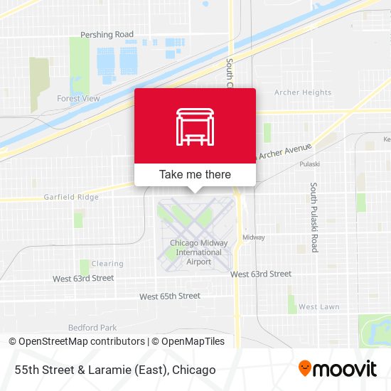 55th Street & Laramie (East) map