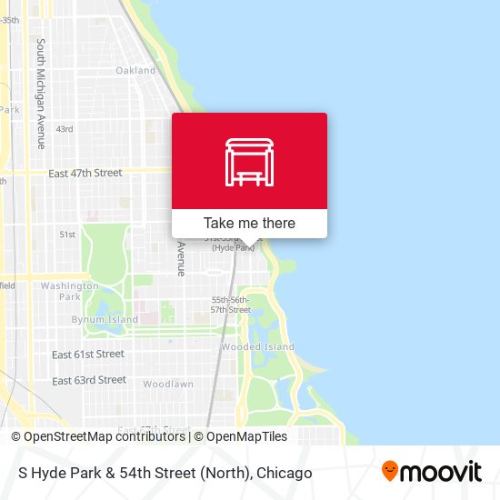 S Hyde Park & 54th Street (North) map