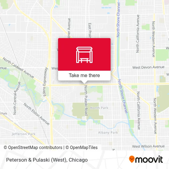 Peterson & Pulaski (West) map