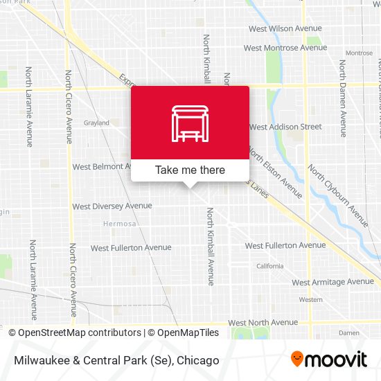 Mapa de Milwaukee & Central Park (Se)