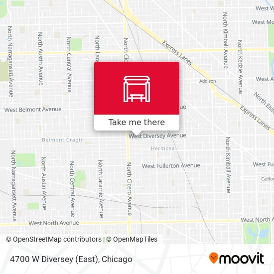 4700 W Diversey (East) map