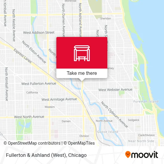 Fullerton & Ashland (West) map