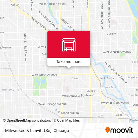 Milwaukee & Leavitt (Se) map