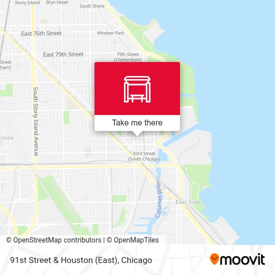 91st Street & Houston (East) map
