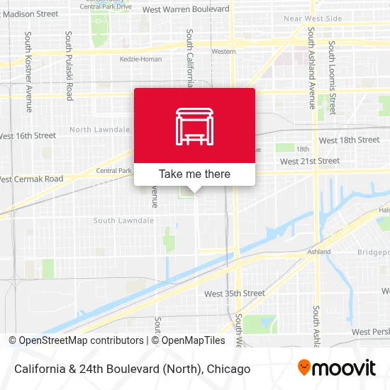 California & 24th Boulevard (North) map