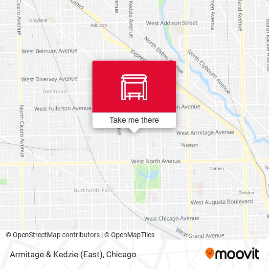 Armitage & Kedzie (East) map