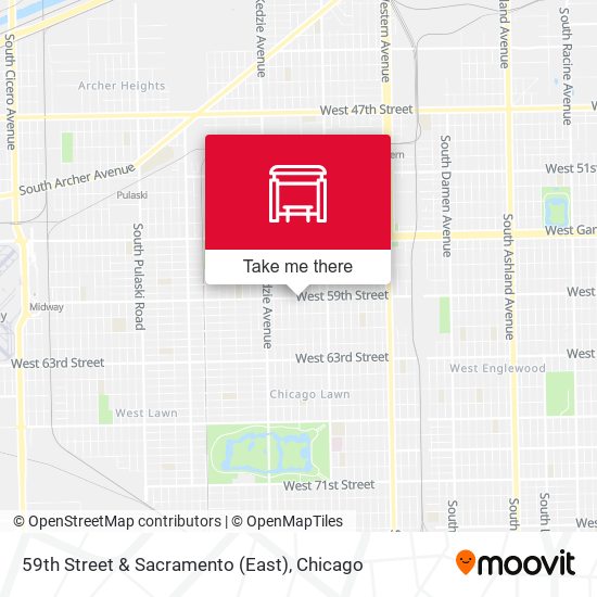 59th Street & Sacramento (East) map