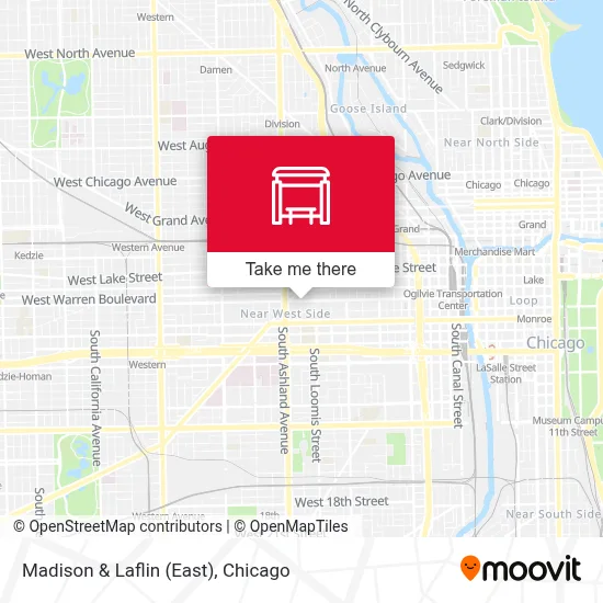Madison & Laflin (East) map
