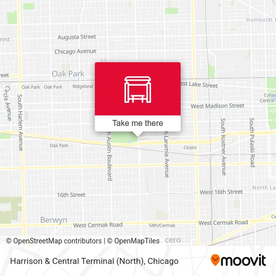 Harrison & Central Terminal (North) map