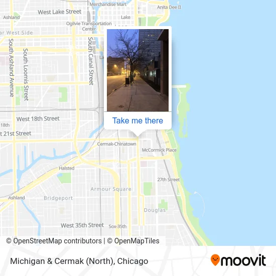 Michigan & Cermak (North) map