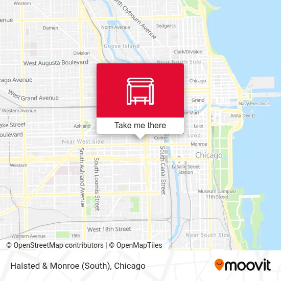Halsted & Monroe (South) map