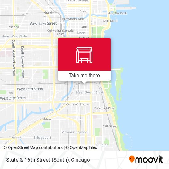 State & 16th Street (South) map