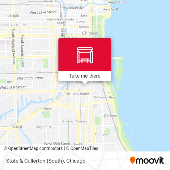 State & Cullerton (South) map