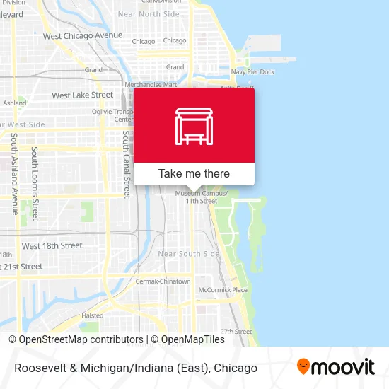 Roosevelt & Michigan / Indiana (East) map
