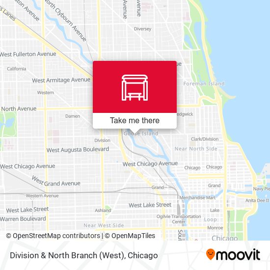 Division & North Branch (West) map