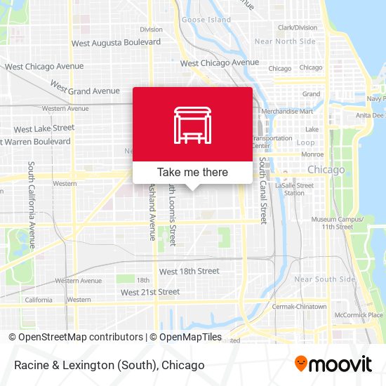 Racine & Lexington (South) map