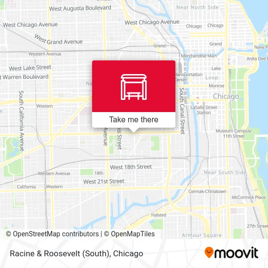 Racine & Roosevelt (South) map