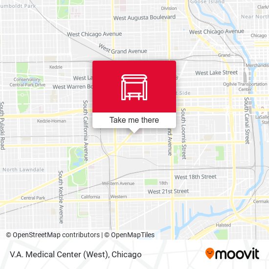 V.A. Medical Center (West) map