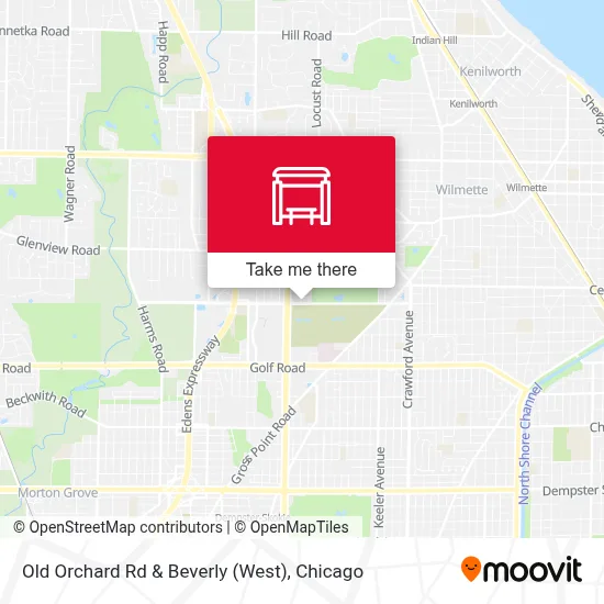 Old Orchard Rd & Beverly (West) map
