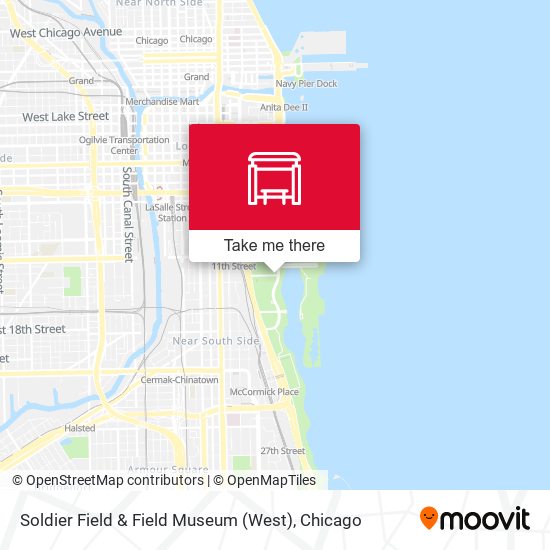 Mapa de Soldier Field & Field Museum (West)