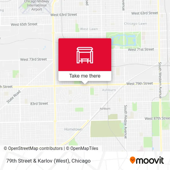 79th Street & Karlov (West) map
