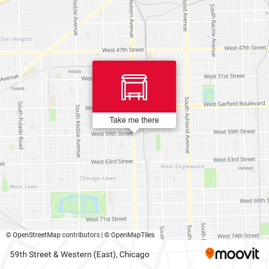 59th Street & Western (East) map