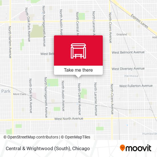 Central & Wrightwood (South) map