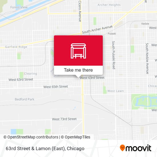 63rd Street & Lamon (East) map