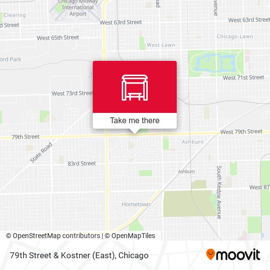 79th Street & Kostner (East) map