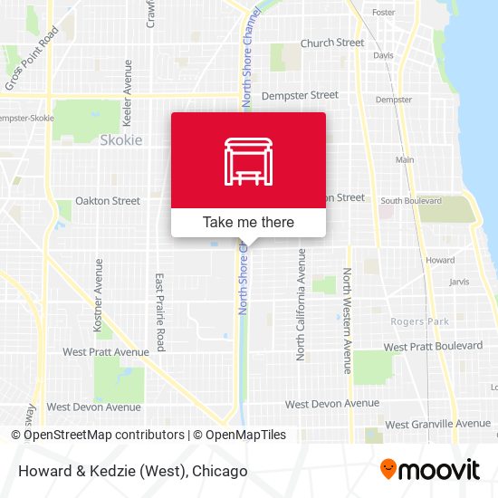 Howard & Kedzie (West) map