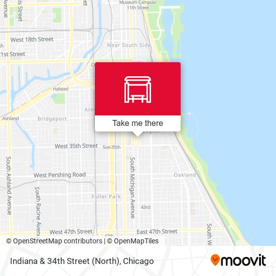 Indiana & 34th Street (North) map