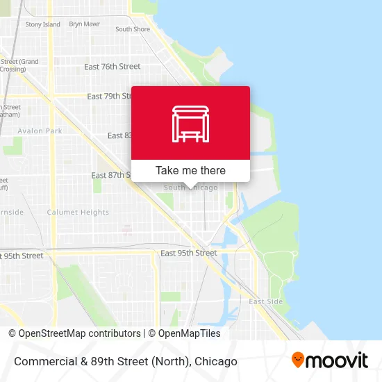 Commercial & 89th Street (North) map
