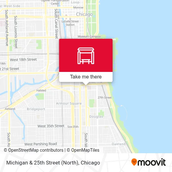 Michigan & 25th Street (North) map