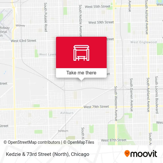 Kedzie & 73rd Street (North) map