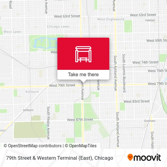 79th Street & Western Terminal (East) map