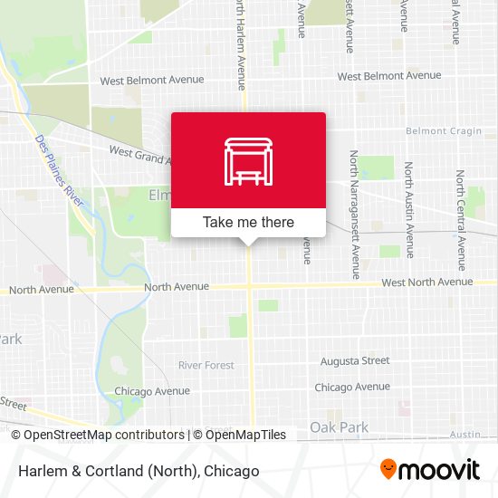 Harlem & Cortland (North) map