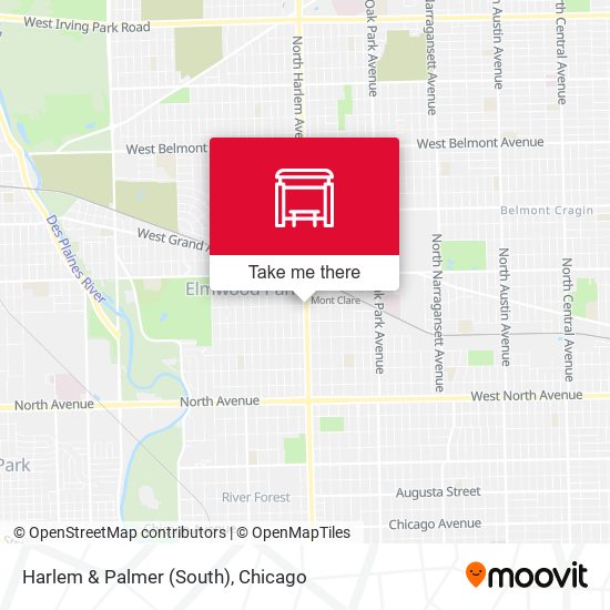 Harlem & Palmer (South) map