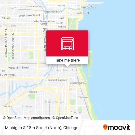 Michigan & 18th Street (North) map