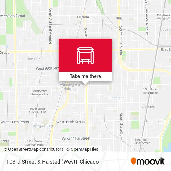 103rd Street & Halsted (West) map