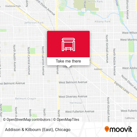 Addison & Kilbourn (East) map