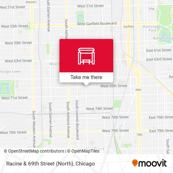 Racine & 69th Street (North) map