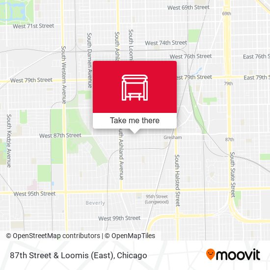 87th Street & Loomis (East) map