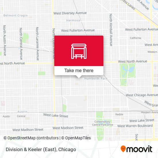 Division & Keeler (East) map