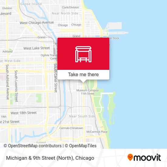 Michigan & 9th Street (North) map