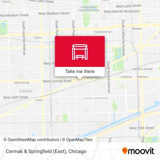 Cermak & Springfield (East) map