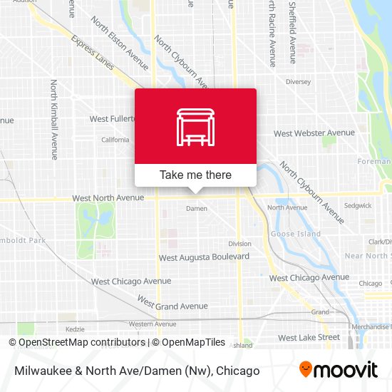 Milwaukee & North Ave / Damen (Nw) map