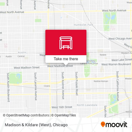 Mapa de Madison & Kildare (West)